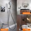 sourcing map Shower Head Holder, Suction Cup Shower Head Holder(Black)