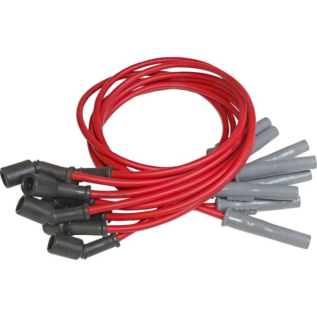 MSD 32829 Super Conductor Spark Plug Wire Set, 8.5mm thickness, 12 inches length