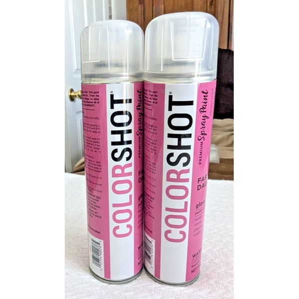 COLORSHOT Premium Spray Paint Farmer's Daughter Gloss PAINT + PRIMER (2 CANS)