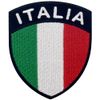 Italian Shield Flag Embroidered Velcro Patch