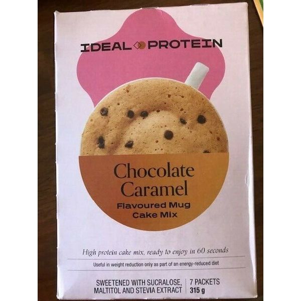 Ideal Protein Chocolate Caramel Mug Cake mix  BB 09/30/2024 or later FREE SHIP