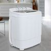 Mini Wash Machine Compact Twin Tub 13lbs Top Load Washer Spin Cycle Dryer