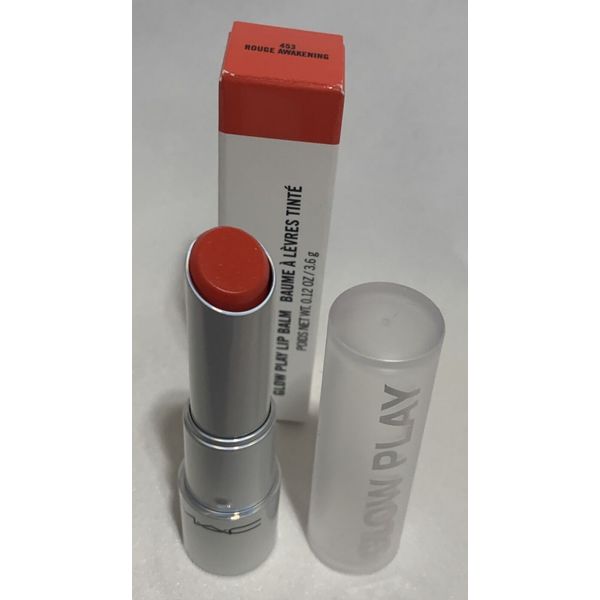 MAC Glow Play Lip Balm Shade 453 ROUGE AWAKENING 0.12oz / 3.6g New In Box