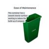 Green Compost Trash 23 gallon Waste Bin Trimline™ 
