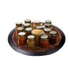 BirdRock Home Lazy Susan with Chalkboard Edge