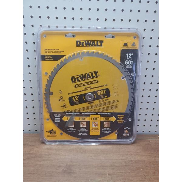 NEW DEWALT DW3126 12" 60 Tooth Miter Saw Blade