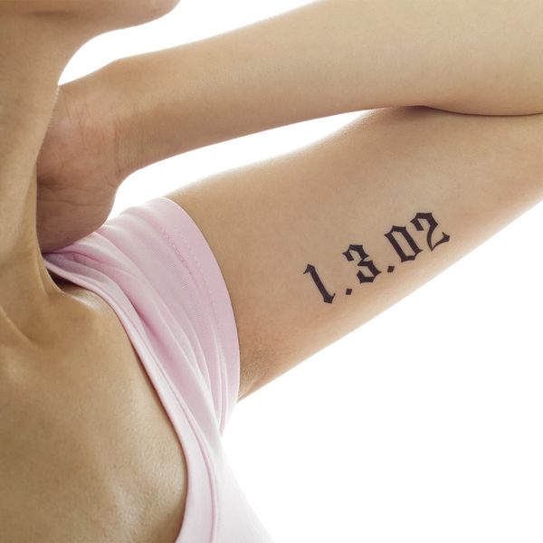 Tattoodrucker 2 x Zahlenkarte Tattoo - verschiedene Zahlenkombinationen - Temporary Body Tattoo (2)