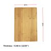 6pc, 18" Extra Large Bulk Plain Bamboo Serving Tray, Charcuterie, Cutting Boards
