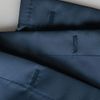iDesign Poly Bath Curtains, Long Shower Curtain, Made of Polyester, Navy