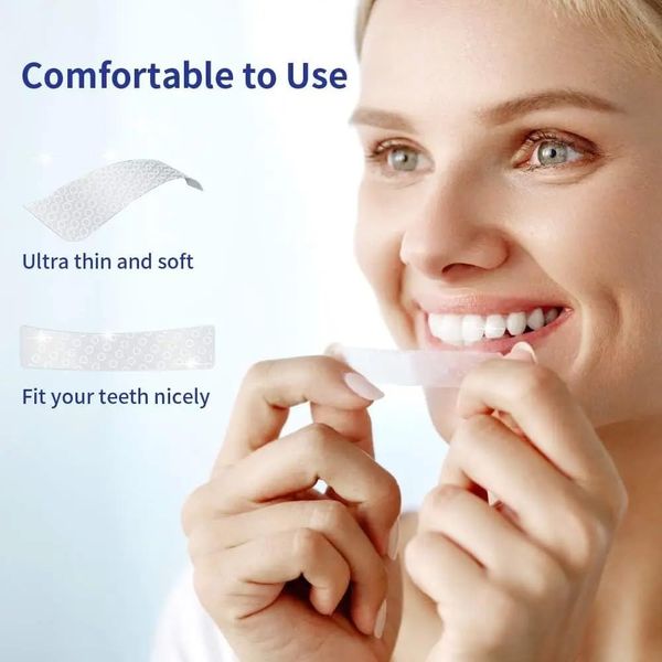 Teeth Whitening Strips, Teeth Whitener Kit, Enamel-Safe Soft Formula, Mint Fresh Flavor, No Sensitivity, Visibly Whiter Smile