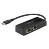 DeLock Adapter USB 3.0 Type-C > 2 x Gigabit LAN RJ45