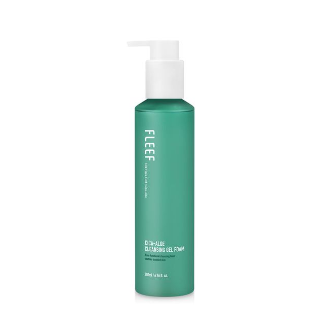 DASHU Fleef Cica-Aloe Cleansing Gel Foam | Deep Pore Cleanser Face Wash | Exfoliating Face Wash & Gentle Face Cleanser | Aloe Pore Cleaner & Foaming Facial Cleanser | Korean Face Wash Men's 6.76 Fl Oz