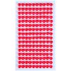 112 Rhinestone Sticker (Deco Sticker), Pearl Type, 0.2 inch (6 mm), Red, 1 Sheet, Sparkly Plump