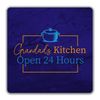 Shopagift Grandad's Kitchen 2 Pack Coasters Open 24 Hours Cooking Baking - 9cm x 9cm