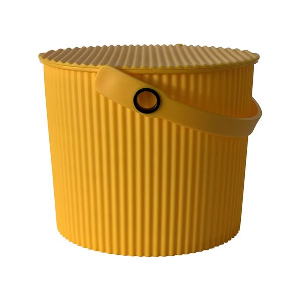 way-be Yawata Kasei Color Bucket (with Lid) 801 Yellow 8L