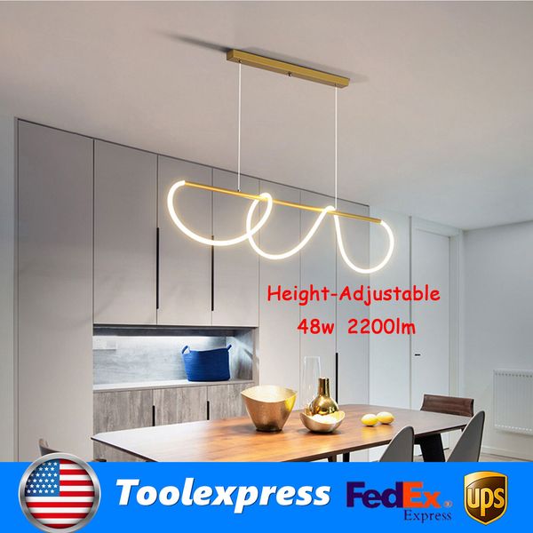 Modern LED Pendant Kitchen Island Light Ceiling Fixture Dining Room Hanging Lamp