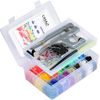 LIHAO Snap Pliers + 375 Set T5 Plastic Buttons Fastener + 12pcs Sewing Clips