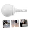 FRCOLOR Hook Walking Tip Cane Rolling Assistive Tip White Blind Cane Rolling Ball for Mobility