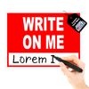 Basic Home Electrical Repairs Class Write On Me Red 18x24 in Single Sided Yard Road Sign w/Stand