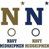 Navy Midshipmen Cornhole Decals - 6 Cornhole Decals - 2 Free Window Decals