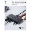 SOOMFON 4 Port USB 3.0 Switch Selector - 5Gbps High Speed 2 In 4 Out Switcher Box for 2 Computers Sharing Mouse Keyboard Scanner Printer With 2 Pack Cable