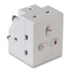 PRO ELEC - 3 Way Plug Adaptor, 13A