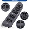 Window Control Switch +Gray Bezel 641-00653L for 02 - 09 Dodge Ram 1500-3500 3pc