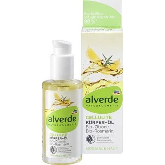 Alverde Cellulite Body Oil Bio-Lemon Bio-Rosemary 100 ml / 3.4 fl oz