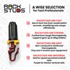 Rackstuds - R20 Rack Mount Solution II - Hardware Nuts & Screw Replacement for Server Rack Rails, 19"" Square Punched Vertical Rails, Cage Nuts Replacement, Red 2.2mm/0.086"", 20-Pack