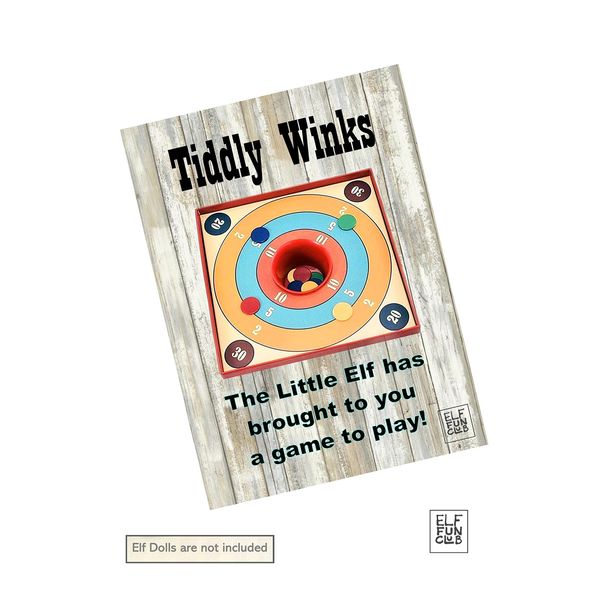 Elf Tiddly Winks Games Props Ideas Joke Christmas Decoration