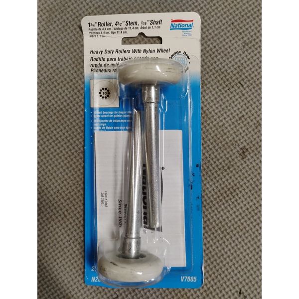 National Heavy duty Nylon Garage Door Rollers 2 Pack