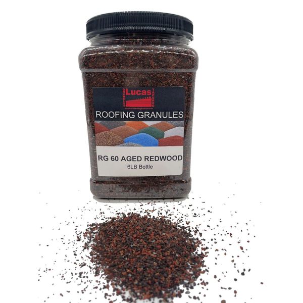 RG 60 Aged Redwood Roof Granules repair touch up for Composition Shingle