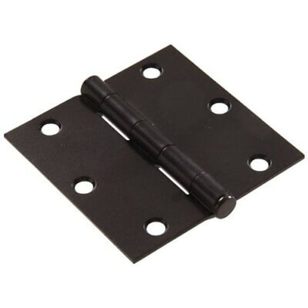 852602 Residential Square Corner Door Hinges With Removable Pin Black