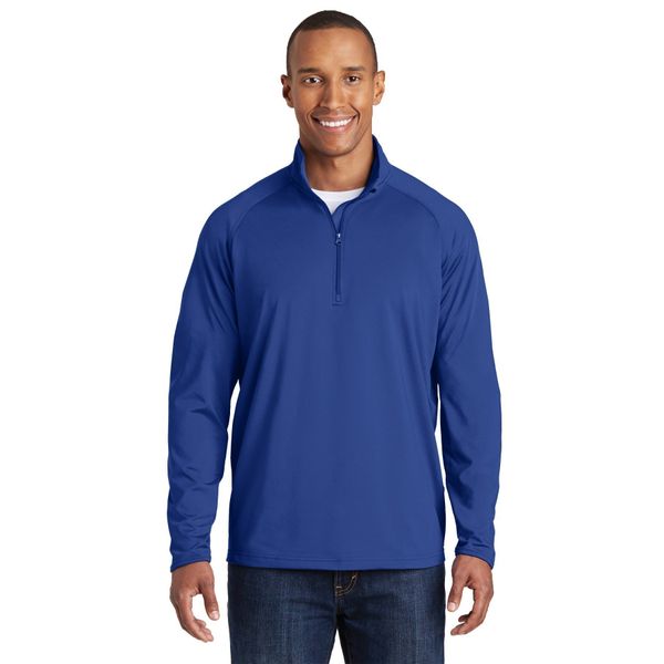 Sport-Tek Sport-Wick Stretch 1/2-Zip Pullover M True Royal