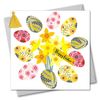 Claire Giles Tassel Embellished Easter Greeting Card, Daffodils and Eggs, Happy Easter