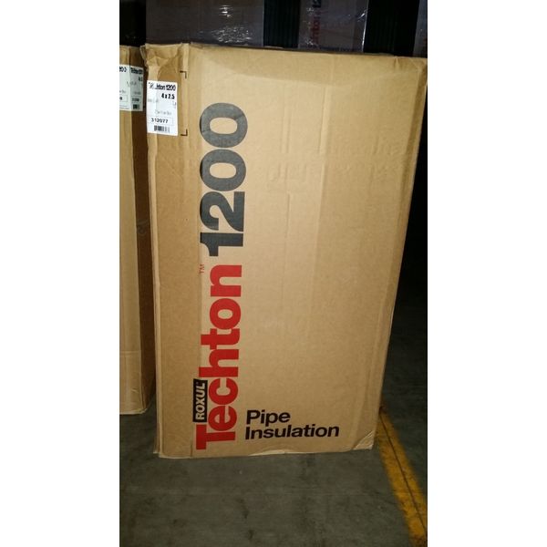 Roxul Techton 1200 Pipe Insulation  4"x2.5"  9.840 Linear ft