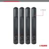 Bianchi AccuMold Elite 4-Pack 7906 Chrome Snap Belt Keepers (Plain Black) (1017262)