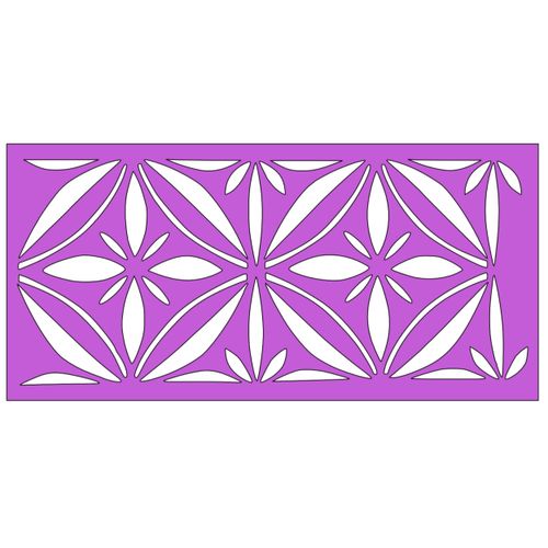 Polynesian Star Border Stencil