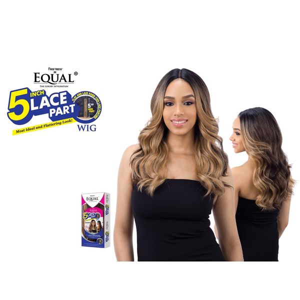 FreeTress Equal Synthetic Hair Wig Lace 5" Deep Part Lace Valentino (2)