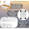 Dial Industries Adjustable Spring Loaded Drawer Dividers, Set of 4, White