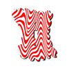 Off The Wall Plates - Fun Squigley Red Lines Decorative Acrylic Electrical Cover - Single Light Switch
