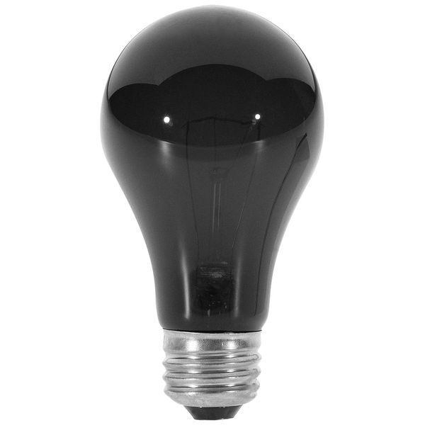 Satco S3920 75 Watt A19 Incandescent Light Bulb, Black Light