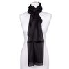 Tinitex Silk Scarf 180 x 45 cm Black, black