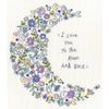 Bothy Threads Counted Cross Stitch Kit - Love You to The Moon