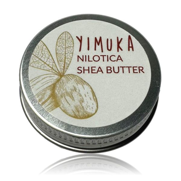 YIMUKA 100% Reine Nilotica Sheabutter: Perfekte Hautpflege, Körperbutter, Tattoo Creme & Lip Balm – Bio, Unraffiniert & Kaltgepresst im 10ml Probiertiegel