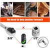 Drill Impact Adapter Reducer Extension Set Socket Driver Wrench 1/2 3/8 3/4 Tool