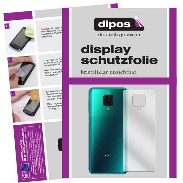 5x Screen Protector for Xiaomi Poco M2 Pro back Protection Crystal Clear dipos