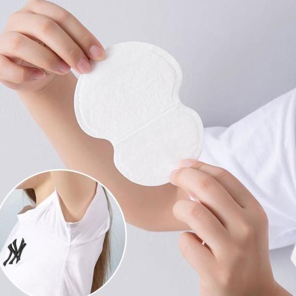 [XBK0L30K] Set of 10 fluffy, attachable armpit sweat pads