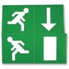 [ETERNA] EMERGENCY EXIT SIGN LEGEND PACK | GREEN, 220MM X 108MM, 4 PACK