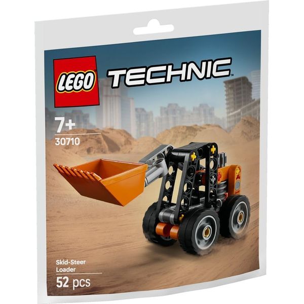 LEGO Technic Skid-Steer Loader 30710, Construction Vehicle Building Set, Paperbag
